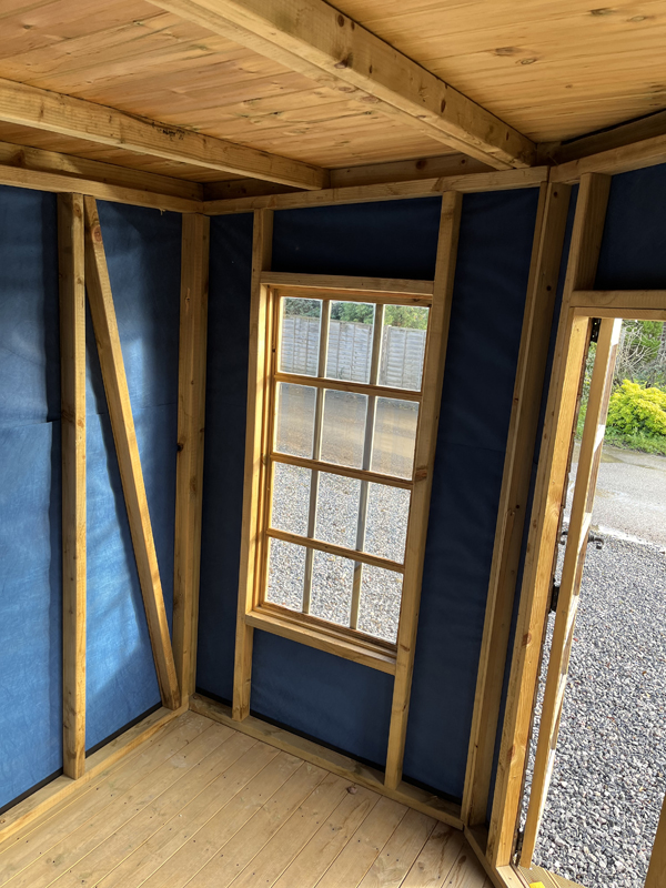 8x8 Corner Pent Summerhouse Internal 2 8x8 Corner Pent Summerhouse Internal 2